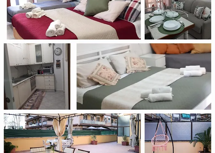 Проживание в семье La Terrazza Nel Centro "appartamento Con 2 Stanze E 2 Bagni' Рим